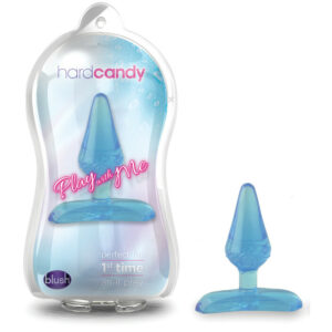 Blush Novelties Play with Me Hard Candy First Time Anal Plug Blue BL 10082 BL 20802 819835020783 Multiview