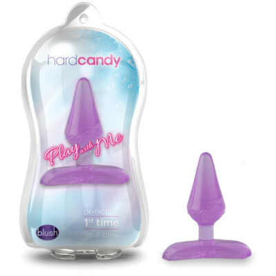 Blush Novelties Play with Me Hard Candy First Time Anal Plug Purple BL 10081 BL 20801 819835020448 Multiview
