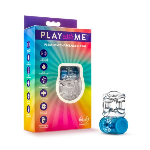 Blush Play with Me Pleaser Rechargeable C Ring Blue BL 31912 850002870282 Multiview