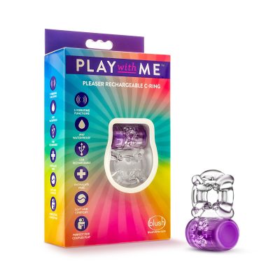 Blush Play with Me Pleaser Rechargeable C Ring Purple BL 31911 850002870442 Multiview
