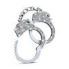 Blush Temptasia Bling Cuffs Stainless Steel Diamante Hand Cuffs Silver BL 55500 702730676776 Detail