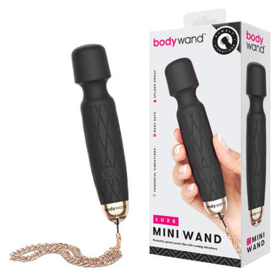 Bodywand Luxe Rechargeable Mini Wand Black BW154 848416004409 Multiview