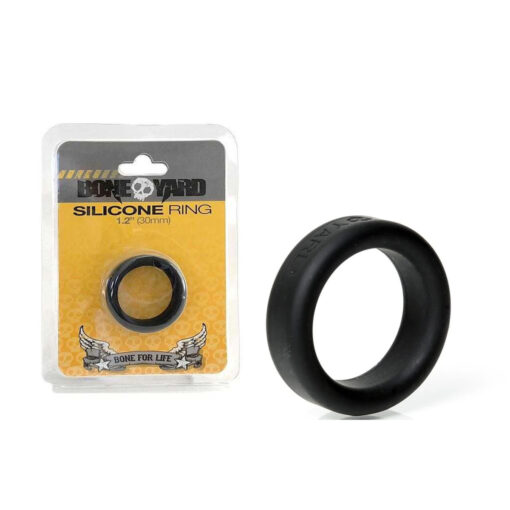 Boneyard 30mm Silicone Cock Ring Black BY0130 Multiview