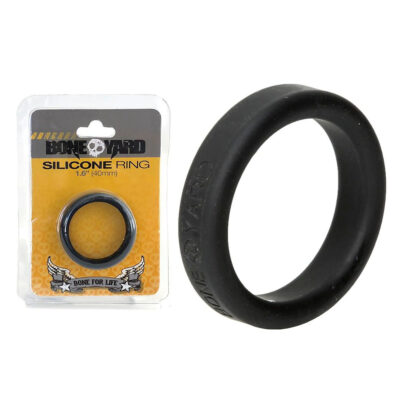 Boneyard 40mm Silicone Cock Ring Black BY0140 Multiview