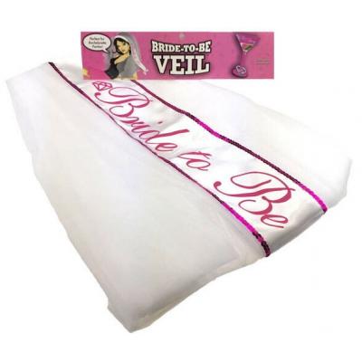 Bride to Be Veil White NVC 039 685634101004 Boxview
