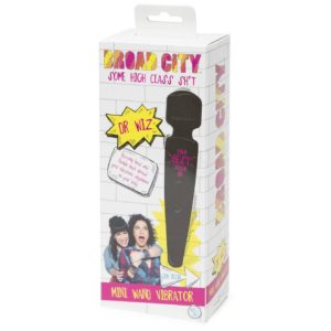 Broad City Rechargeable Wand Massager Black 68267 5060493001699