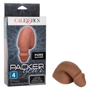 Calexotics 4 Inch Silicone Packing Penis Brown SE 1580 30 3 716770092656 Multiview