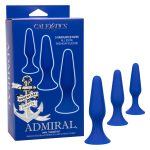 Calexotics Admiral Anal Silicone Training Kit 3Pc Blue SE 6015 75 3 716770105158 Multiview