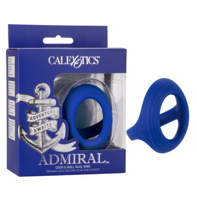 Calexotics Admiral Cock and Ball Dual Ring Blue SE 6010 05 3 716770101594 Multiview