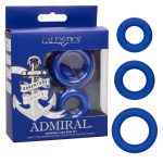 Calexotics Admiral Universal Cock Ring Set Blue SE 6010 50 3 716770101396 Multiview