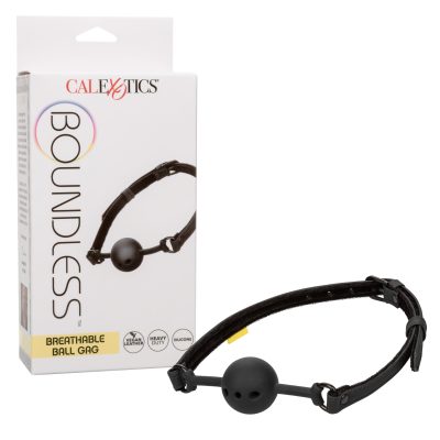 Calexotics Boundless Breathable Silicone Ball Gag Black SE 2702 18 3 716770104083 Multiview