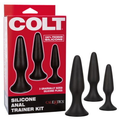 Calexotics COLT Silicone Anal Trainer Kit 3Pc Black SE 6871 05 3 716770098955 Multiview