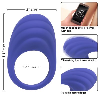 Calexotics Calexotics Connect App Enabled Couples Ring Vibrating Cock Ring Purple SE 0001 00 3 716770109248 Info Detail
