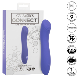 Calexotics Connect – Contoured “G” G-Spot Vibrator (Purple)