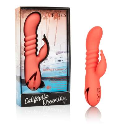 Calexotics California Dreaming Orange County Cutie Thrusting Rabbit Vibrator Orange SE-4350-35-3 716770091437