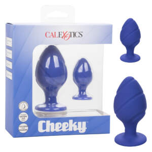 Calexotics Cheeky 2Pc Anal Plug Set Blue SE 0440 30 3 716770097019 Multiview