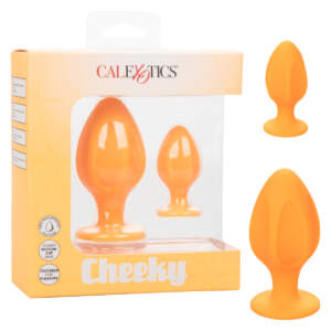 Calexotics Cheeky 2Pc Anal Plug Set Orange SE 0440 40 30 716770097026 Multiview