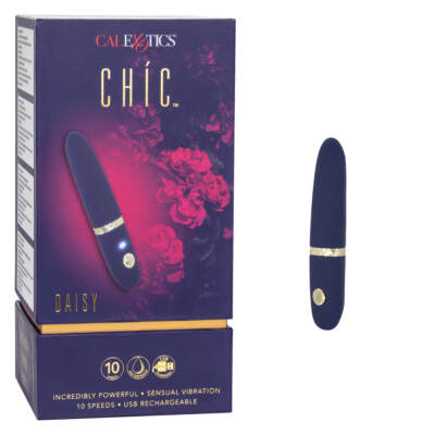 Calexotics Chic Daisy Rechargeable Bullet Vibrator Purple SE 4402 10 3 716770097804 Multiview
