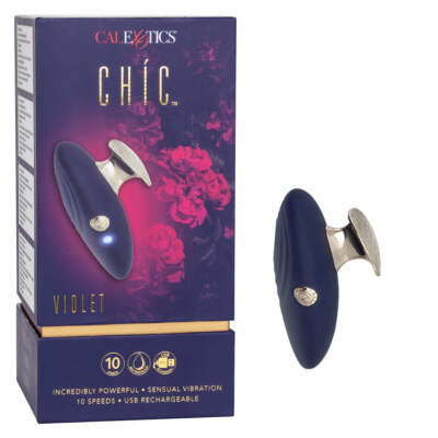 Calexotics Chic Violet Rechargeable Finger Lay On Clitoral Vibrator Purple SE 4402 15 3 716770097811 Multiview