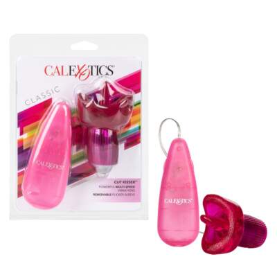 Calexotics Clit Kisser Vibrating Egg with Sleeve Pink SE-0595-04-2 716770091895