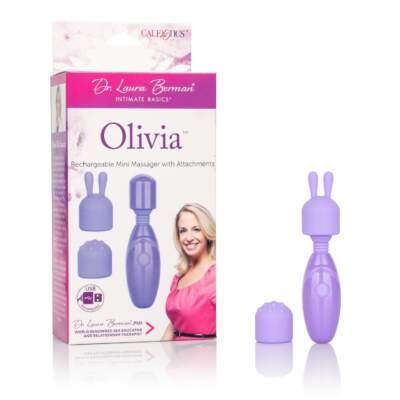 Calexotics Dr Laura Berman Olivia Rechargeable Mini Massager Set Purple SE-9730-50-3 716770091000