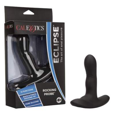 Calexotics Eclipse Silicone Wireless Rocking Probe Prostate Massager Black SE-0436-60-3 716770090676