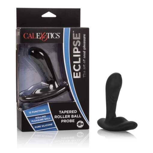 Calexotics Eclipse Tapered Roller Ball P Spot Massager Black SE-0383-50-3 716770091109