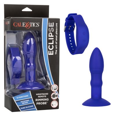 Calexotics Eclipse Wristband Remote Rimming Anal Probe Blue SE 0436 78 3 716770095855 Multiview