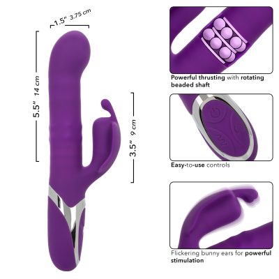 Calexotics Enchanted Flutter Thrusting Rotating Rabbit Vibrator Purple SE 0649 45 3 716770106957 Info Detail
