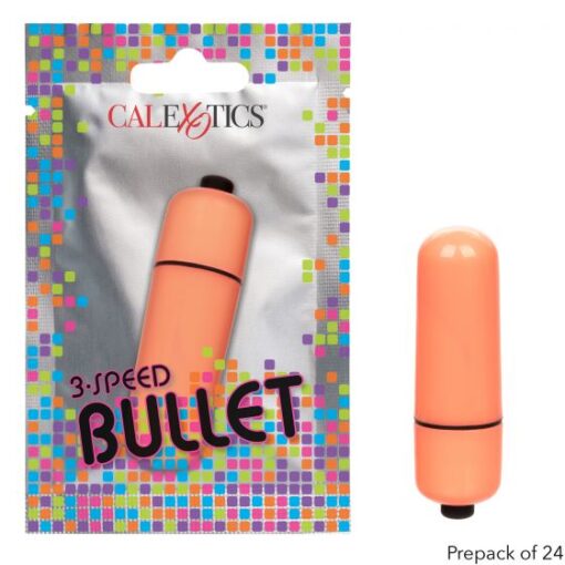 Calexotics Foil Pack 3 Speed Clitoral Bullet Vibrator Orange se 8000 55 3 716770097743 Multiview
