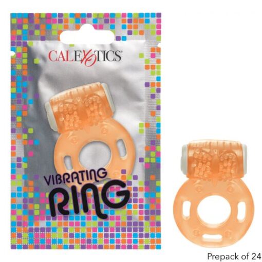 Calexotics Foil Pack Vibrating Cock Ring Orange se 8000 35 3 716770097668 Multiview