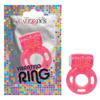 Calexotics Foil Pack Vibrating Cock Ring Pink SE 8000 30 1 716770097644 Multiview