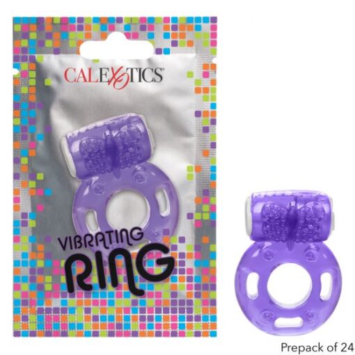 Calexotics Foil Pack Vibrating Cock Ring Purple SE 8000 40 3 716770097682 Multiview