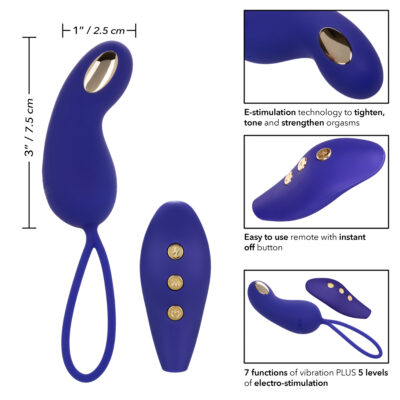 Calexotics Impulse Intimate E Stimulator Remote Teaser E Stim Kegel Exerciser Purple SE 0630 02 3 Info Detail