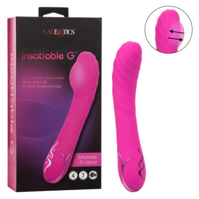 Calexotics Insatiable G Inflatable G Wand G Spot Vibrator Pink SE 4510 10 3 716770097132 Multiview