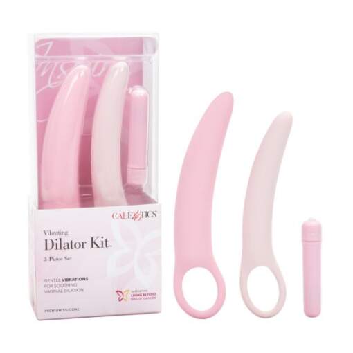 Calexotics Inspire Vibrating Silicone Dilator Set Pink SE 4805 10 3 716770088413 Multiview