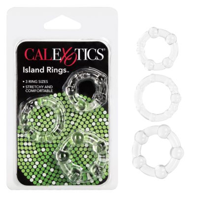 Calexotics Island Rings 3Pk Cock Rings Clear SE 1429 00 2 716770021151 Multiview
