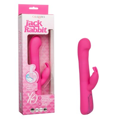 Calexotics Jack Rabbit Elite Beaded G Rabbit Vibrator Pink SE 0615 20 3 716770105882 Multiview