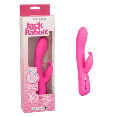 Calexotics Jack Rabbit Elite Rocking Rabbit Vibrator Pink SE 0615 05 3 716770103925 Multiview