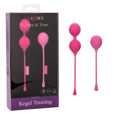 Calexotics Kegel Training Tighten and Tone Set of 2 Kegel Balls Pink SE 1280 05 3 716770100382 Multiview