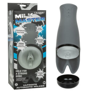 Calexotics Milk Master Ultimate Automatic Milker Suction Double Vibration Stroker Masturbator Grey Frosted Clear SE 5550 40 3 716770114983 Multiview