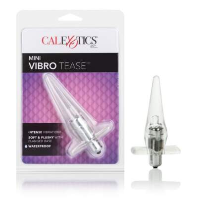 Calexotics Mini Vibro Tease Butt Plug Clear SE-0420-10-2
