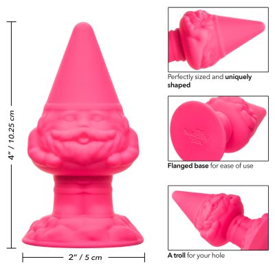 Calexotics Naughty Bits Anal Gnome Silicone Gnome Butt Plug Pink SE 4410 42 3 716770104793 Info Detail