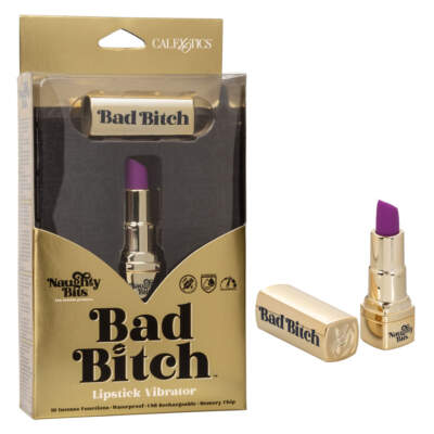 Calexotics Naughty Bits Bad Bitch Lipstick Vibrator Gold Purple SE 4410 00 3 716770094292 Multiview