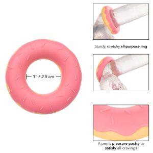 Calexotics Naughty Bits Dickin Donuts Silicone Donut Cock Ring Pink Beige SE 4410 50 2 716770104281 Info Detail