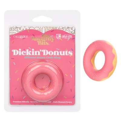 Calexotics Naughty Bits Dickin Donuts Silicone Donut Cock Ring Pink Beige SE 4410 50 2 716770104281 Multiview