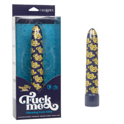 Calexotics Naughty Bits Fuck Me Patterned Smoothie Vibrator Blue Yellow SE 4410 13 3 716770094339 Multiview