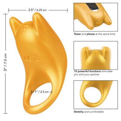 Calexotics Naughty Bits Horny AF Vibrating Cock Ring Yellow SE 4410 57 3 716770094414 Info Detail