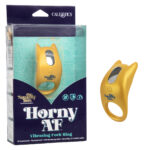 Calexotics Naughty Bits Horny AF Vibrating Cock Ring Yellow SE 4410 57 3 716770094414 Multiview