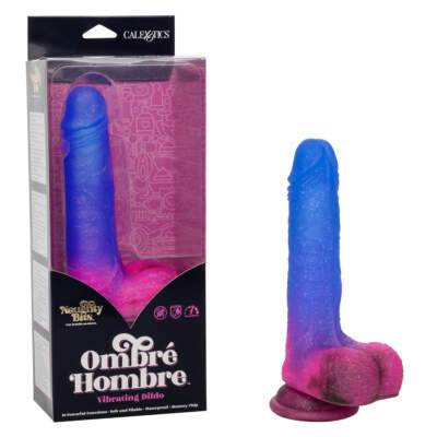 Calexotics Naughty Bits Rechargeable Vibrating Dong Pink Purple SE 4410 68 3 716770094421 Multiview